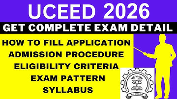 UCEED 2026 Notification (Out), Application, Dates, Eligibility, Syllabus, Pattern, Admit Card