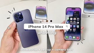 : iphone 14 pro max deep purple (256gb) unboxing + camera test 