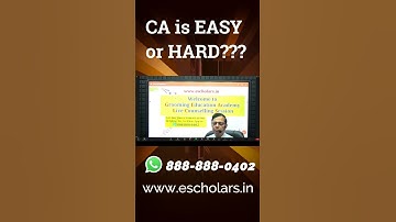 Chartered Accountancy Course is Easy or Hard? #shorts
