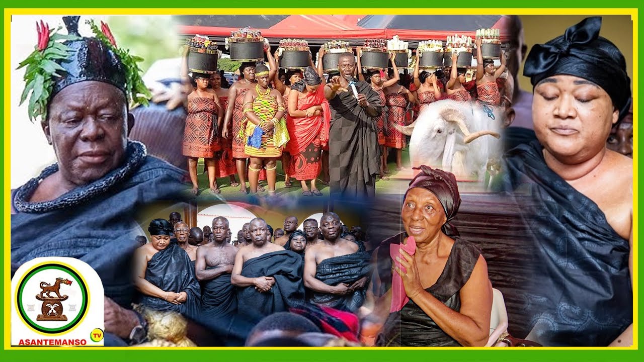 Sad 😭Live From Mampong - Nananom And Mamponghemaa Receives Adwarede3 As Mamponghene's Wife  Cries...