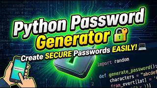 Python Password Generator 🔐 | Generate Strong & Secure Passwords Using Python #python