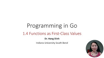 Programming in Go | Functions as  First Class Values