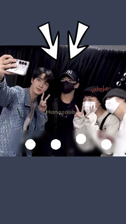 they took pictures together.. .so cute . jin drop that selfie pls.. #jinkook #kookjin #btsshorts