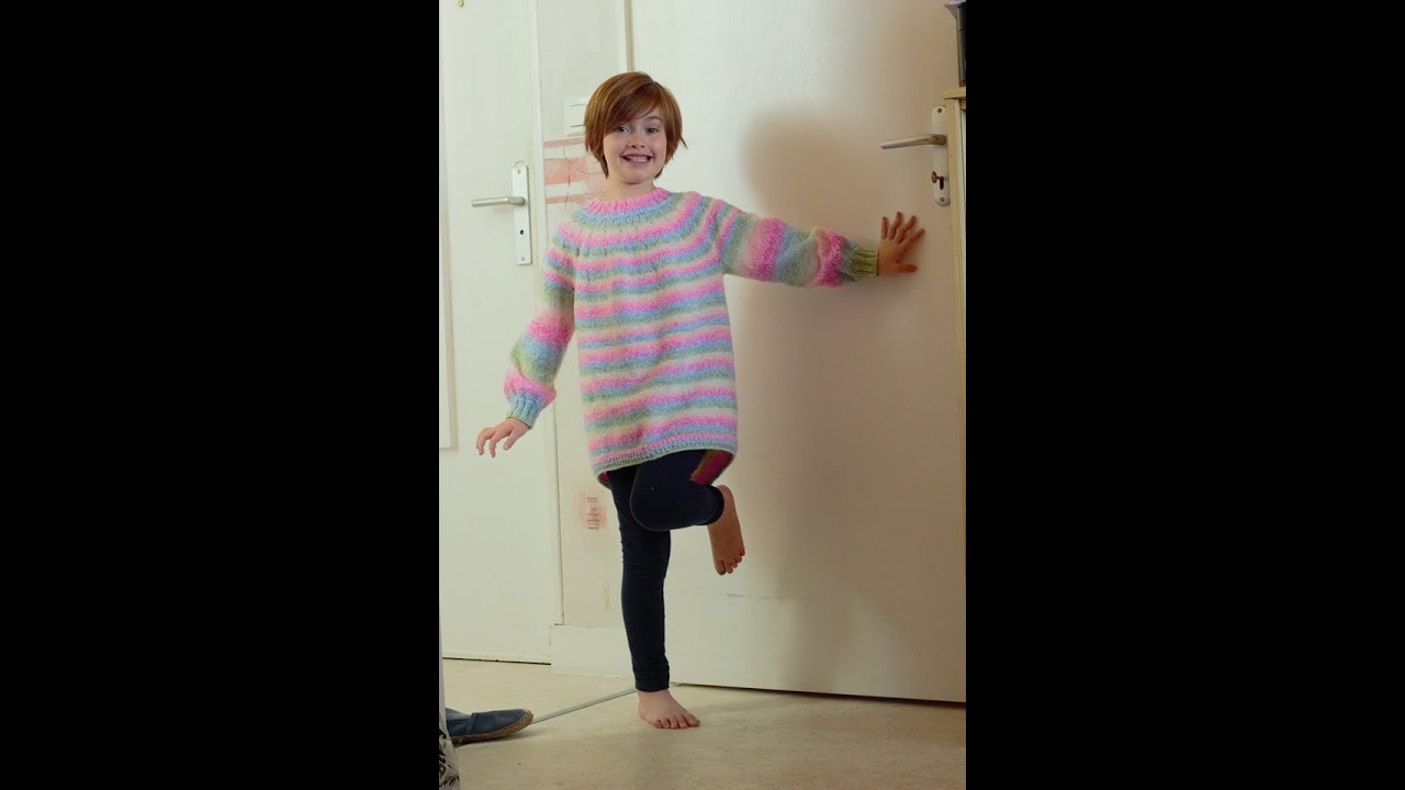 Tuto Tricot Pull Arc En Ciel Youtube