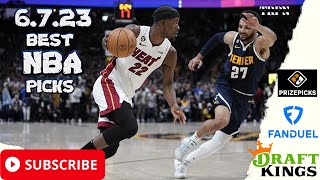Best NBA Player Prop Picks, Bets, Parlays & Predictions Today Wednesday 6/7/23 June 7th | TRPN Picks