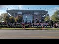Outside bryant denny stadium after the walk of champions