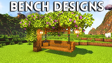 6 Bench and Swing Designs for Your Minecraft World!