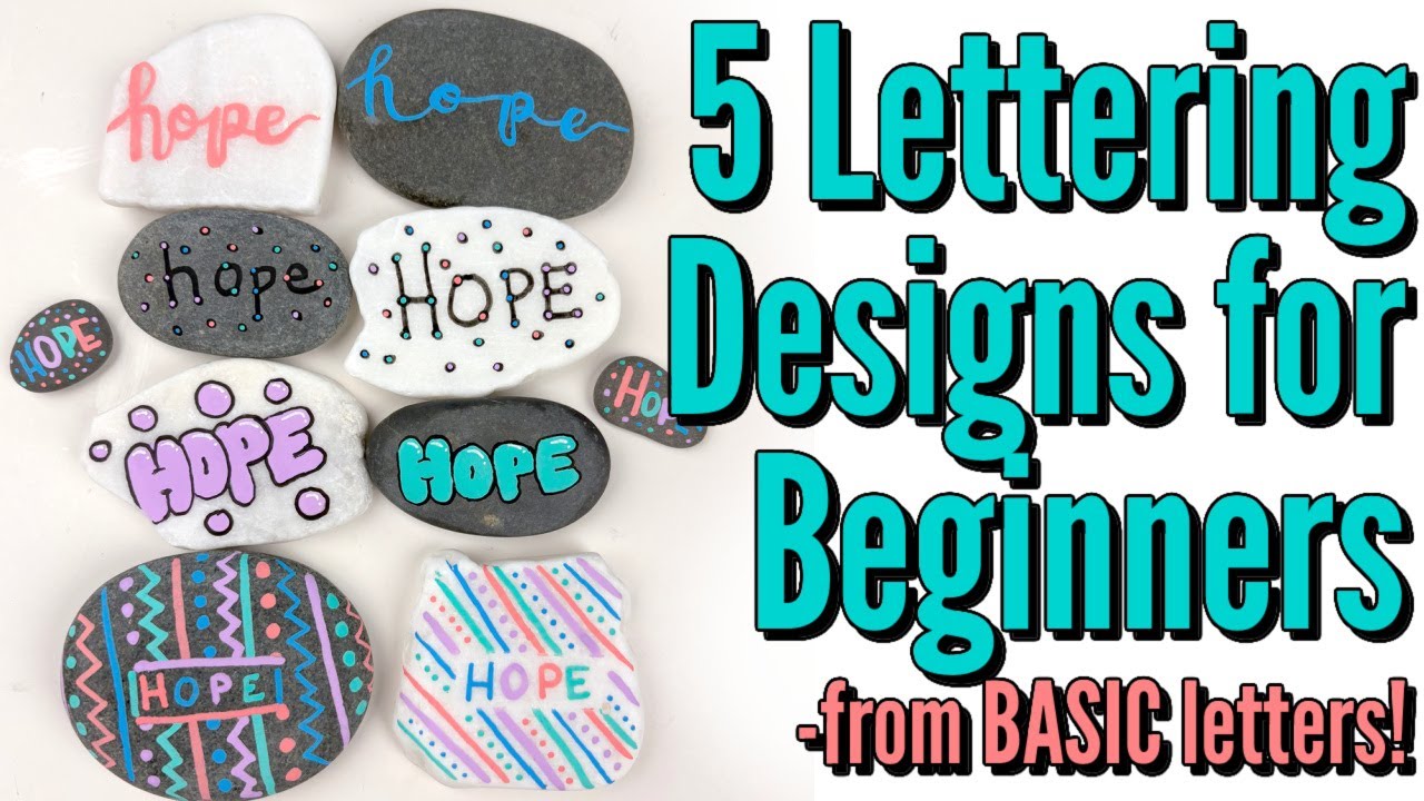 Rock Painting Lettering: 5 Fonts for Beginners!