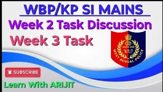 🔴 WBP/KP SI MAINS WEEK 3 TASK || GK/GS কোথা থেকে কীভাবে পড়বে ? LEARN উইথ ARIJIT 👍