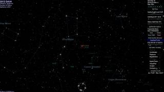 Track of asteroid 2012 DA14