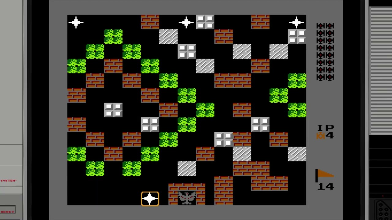 BATTLE CITY TANK B 1990 (NES)STAGE 11-20