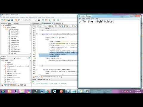 Java Netbeans Refresh Data after Deleting in xampp part 6 2021