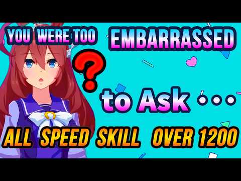 Stop Wasting Skill Points! Speed Skills EXPLAINED 【Uma Basic Knowledge】