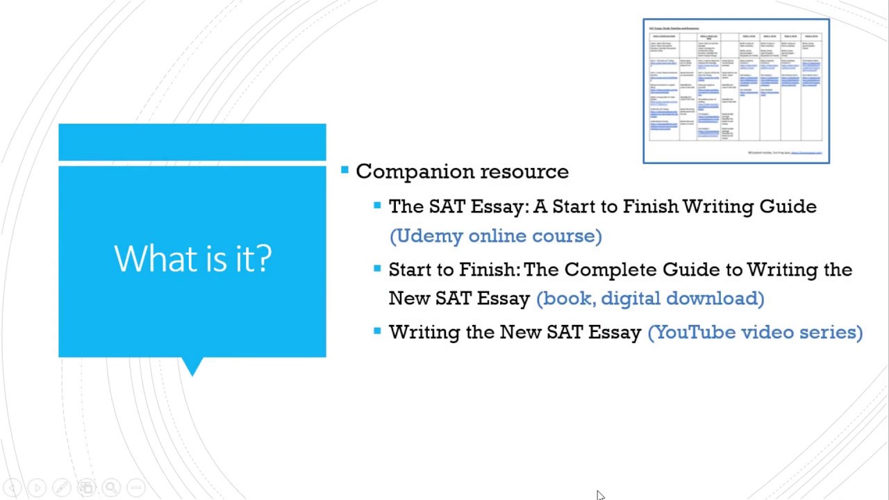 sat essay guide