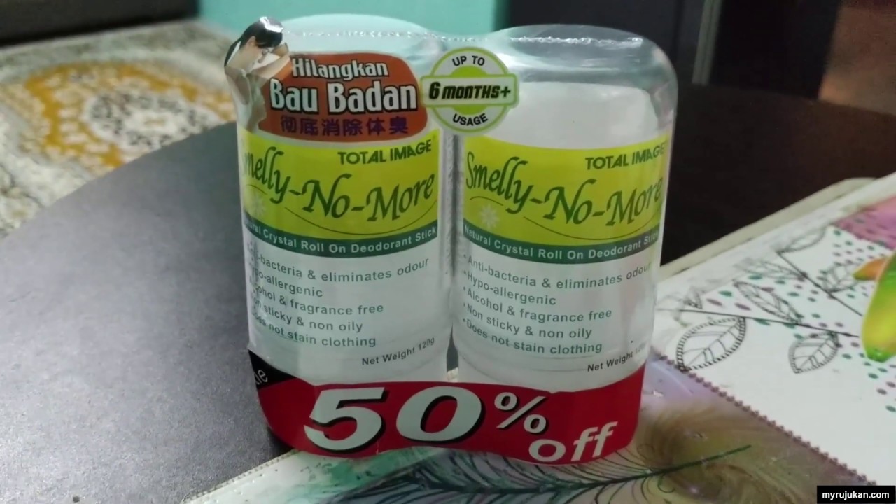 Smelly No More Hilangkan Bau Badan Tawas Youtube