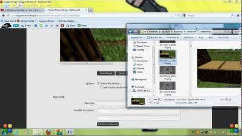 ==Windows Tutorials== How to Post Screenshots onto Forums