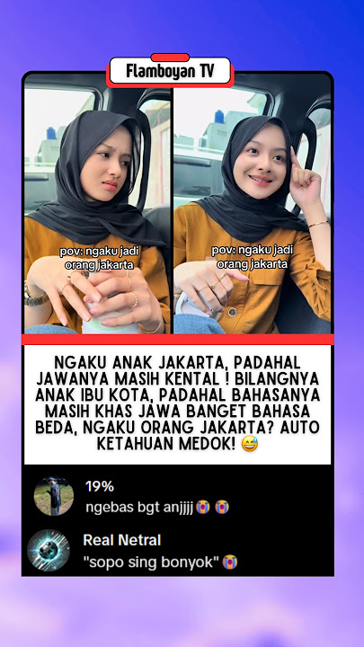 Pretending to be from Jakarta, but I can't hide my Javanese accent 🤣 #shorts #viralnews