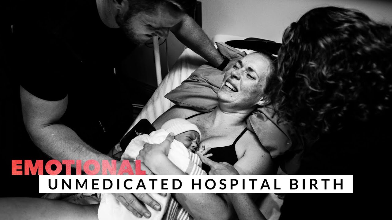 Unmedicated Hospital Birth | our SURPRISE gender third baby