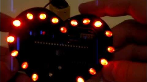 AVR controlled LED heart