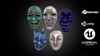 Japanese Mask Pack 2 - Preview