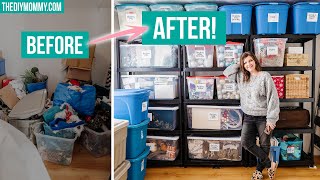 REAL storage organization that's simple and practical! BEFORE & AFTER