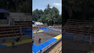 Tribun Bambu Persiapan Topan Cup