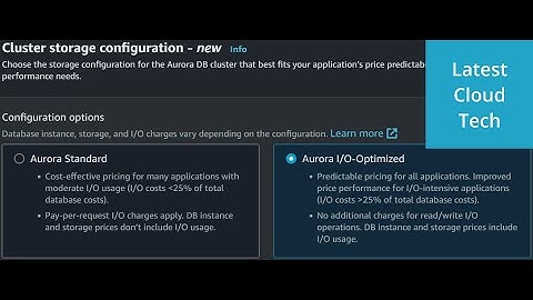Aurora I/O-Optimized