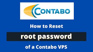 How to reset root password of a Contabo VPS