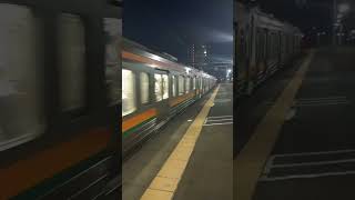 211系6000番台ＧＧ5編成＋ＧＧ8編成＋ＧＧ1編成普通静岡行き磐田駅発車