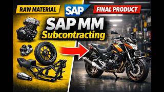 SAP MM Subcontracting Process Explained 🚴‍♂️ | Complete Guide with Real Example.