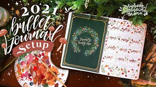 My 2021 Bullet Journal Setup + January Plan With Me! ✨ Storybook/Cottagecore Theme ~*~