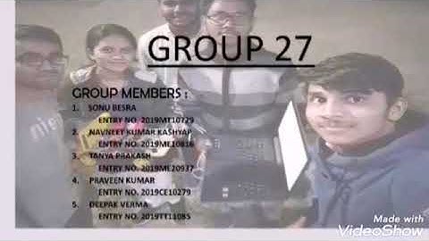 MCP101 project IIT Delhi 2019