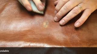 Correct procedure for quality leather repair by Advanced Leather Solutions.