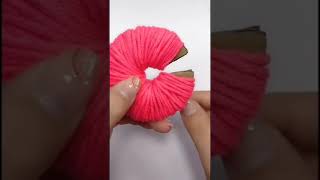 صنع زهره من خيوط الحياكه| Making flower from filament ?.