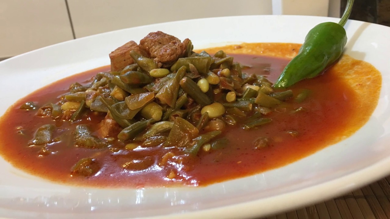 طريقة تحضير  لوبيا خضرا بلحم العجل مسبكة وروعة بالطعم من  روائع المطبخ الفلسطيني