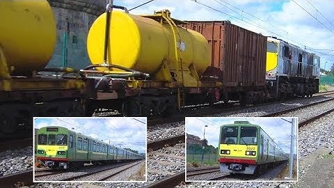 Irish Rail 8300, 8520 and 071 Class Trains - Blackrock, Dublin