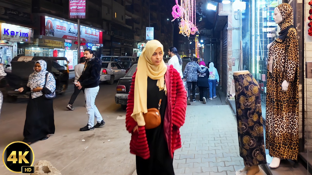 اجواء شارع الهرم مصر حياة الناس البسطاء | جولة سير على الاقدام