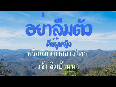 ♬อย่าลืมตัว คีย์ผู้หญิง ต้นฉบับ สายัณห์ สัญญา #karaoke #คาราโอเกะ
