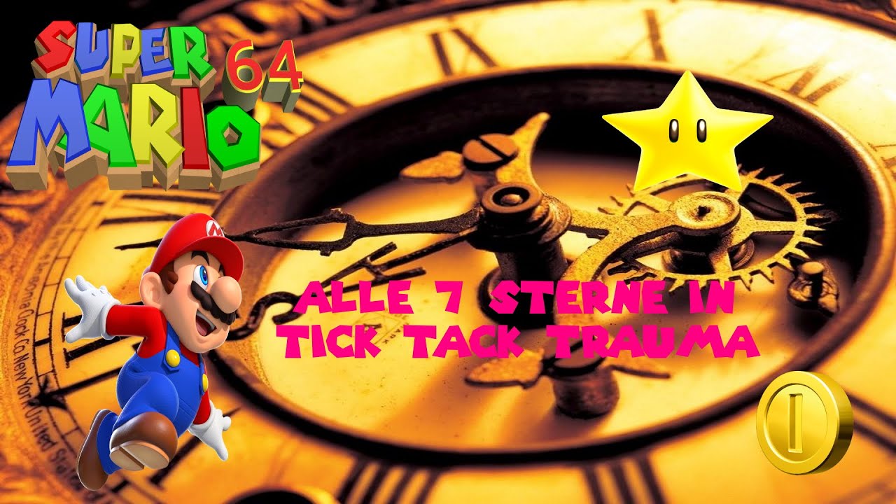 Super Mario 64; Kurs 14: Tick Tack Trauma🕰; ALLE 7 ⭐ Sterne ⭐ (Super Mario 3D All-Stars)