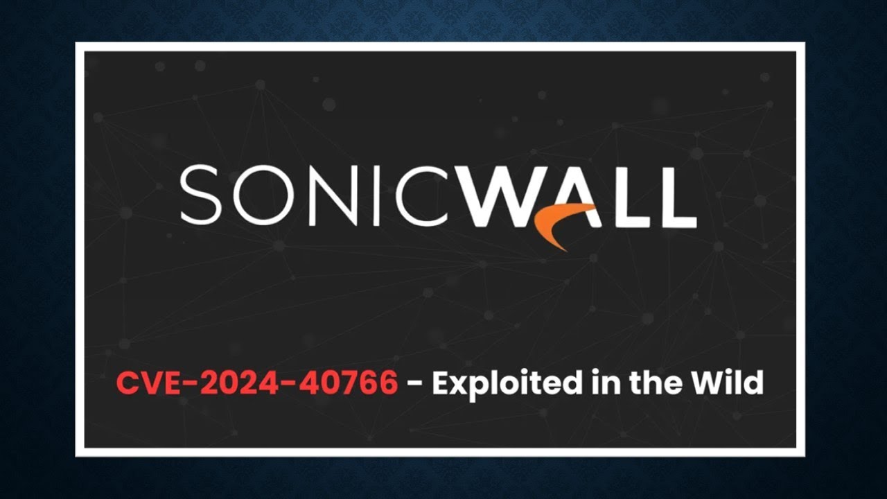 HACKERS EXPLOIT SONICWALL VPNS TO DEPLOY RANSOMWARE - YouTube