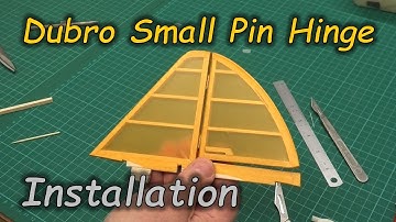 Small Du-bro Hinges - Instalation - Model Plane Building - Dubro Hinge Pins