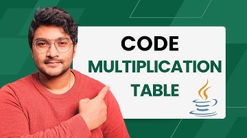 Code a multiplication table in Java | java coding questions for beginners | Java tutorial