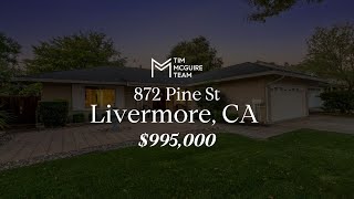 #OwnTriValley 872 Pine St, Livermore, CA $995,000
