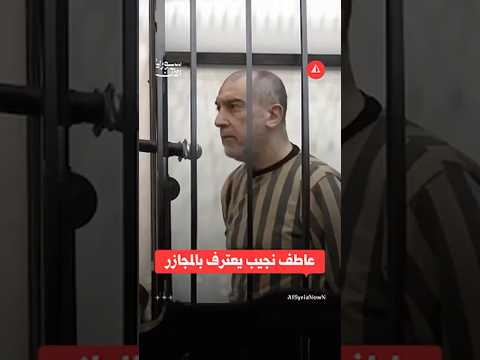 خلال جلسة محاكمته عاطف نجيب يقرّ بوقوع المجازر في محافظة درعا