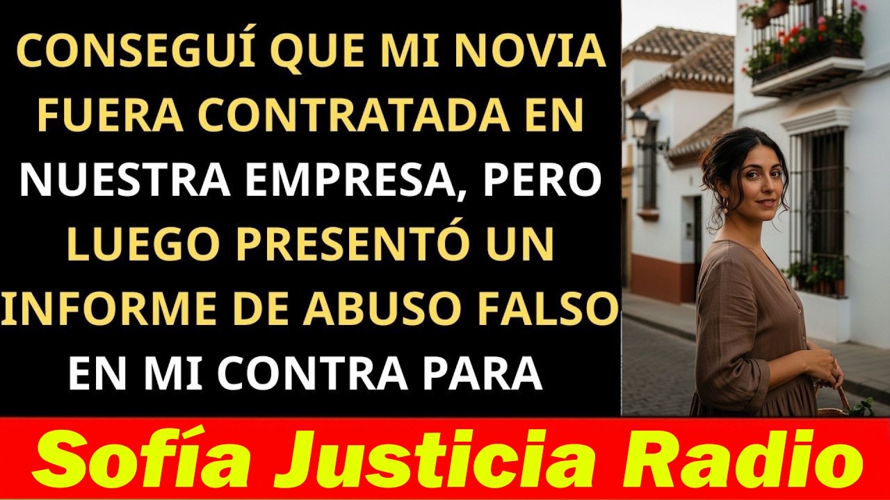 Conseguí que mi novia fuera contratada en nuestra empresa, pero luego presentó un informe de