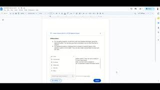 Creating a lesson plan in Google docs with Gemini