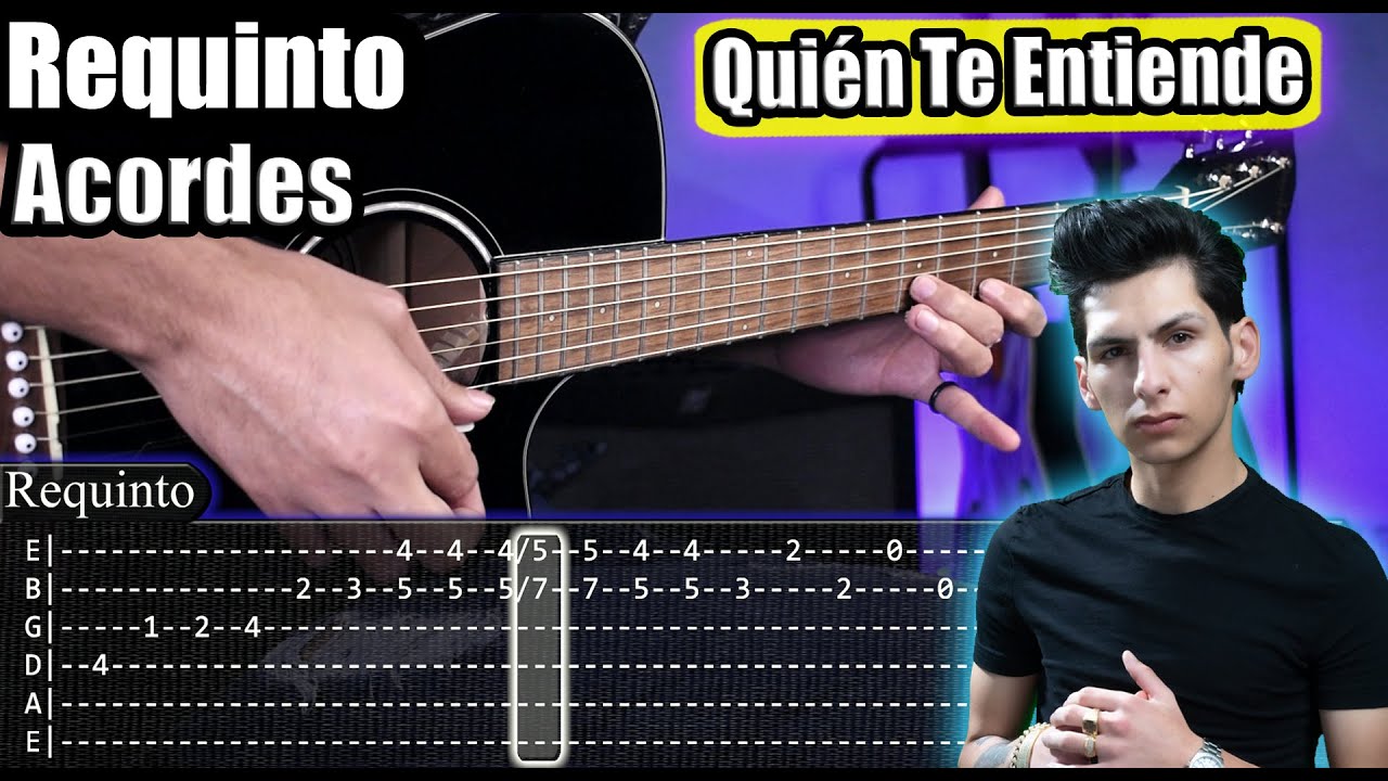 Quién Te Entiende - Crecer Germán - Requinto y Acordes | Tutorial | Como tocar en Guitarra Con TABS