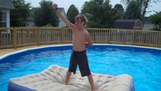 Sick Wrestling Moves In The Pool!!!