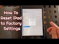 How to reset ipad to factory setting  good if youre selling or getting a new one  set up account