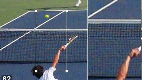 Slice Serve, Shows Internal Shoulder Rotation to Impact